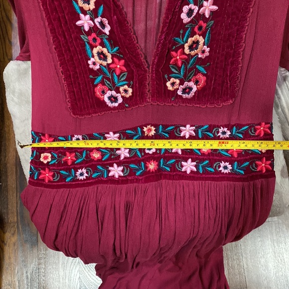 Free People embroidered Midi dress M - Picture 13 of 13